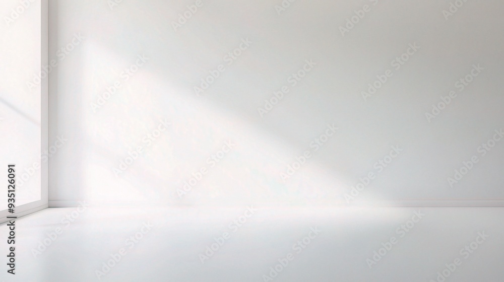 Sunlit Minimalism: A pristine white room bathed in soft sunlight streaming through a window, offering a blank canvas for creativity. Sunlit Minimalism: A pristine white room bathed in soft sunlight streaming through a window, offering a blank canvas for creativity.