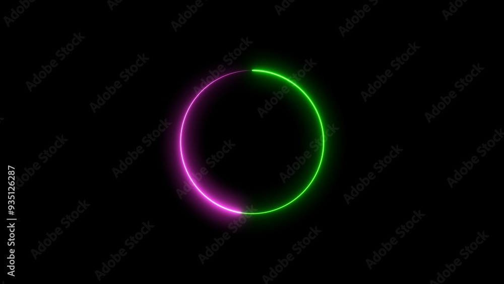 Abstract technology circle frame loading icon background 4k illustration. Abstract technology circle frame loading icon background 4k illustration.