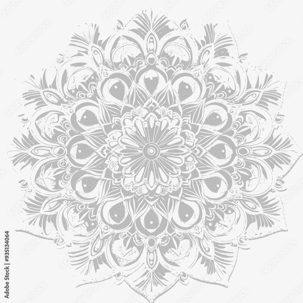 mandala design isolated with white mandala design isolated with white