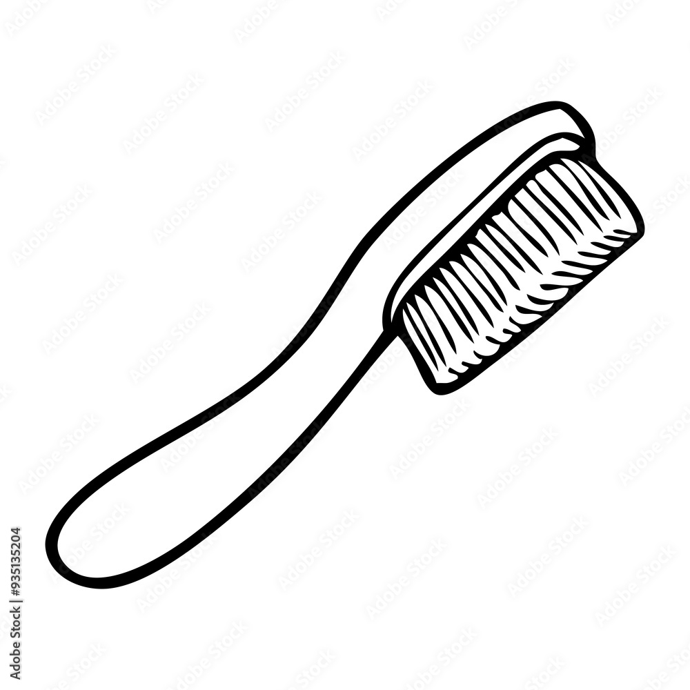 toothbrush line vector illustration toothbrush line vector illustration