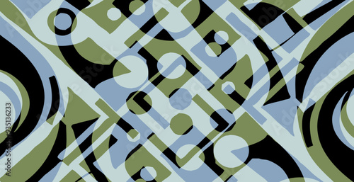 Abstract pattern. Illustration for printing on wall decorations. For use in graphics.