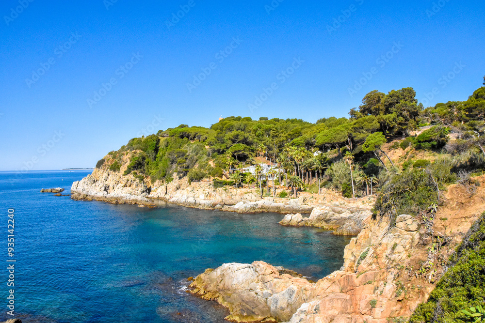 Fototapeta premium Spain.City ​​of Lloret de Mar. Sea
