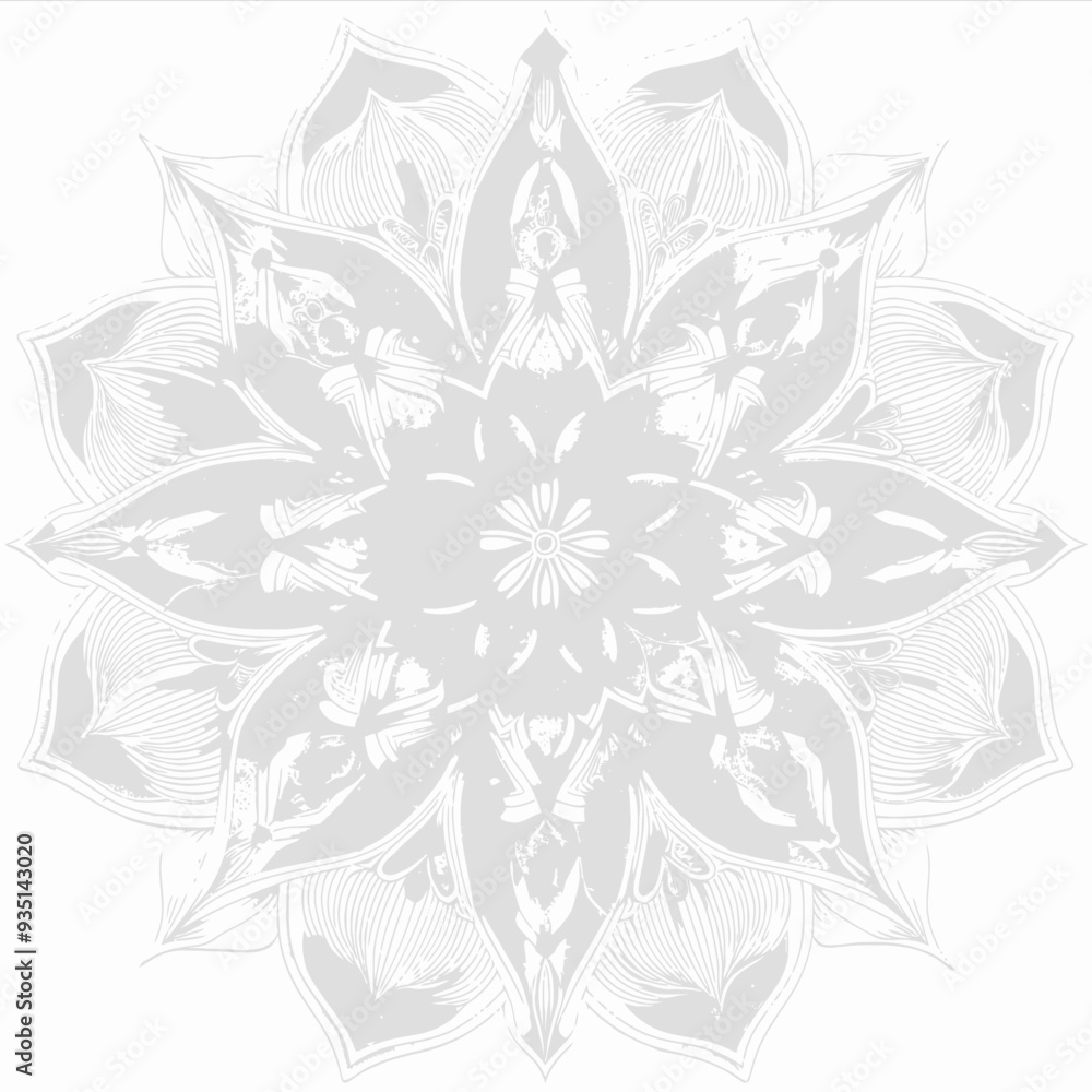 mandala design isolated with white mandala design isolated with white