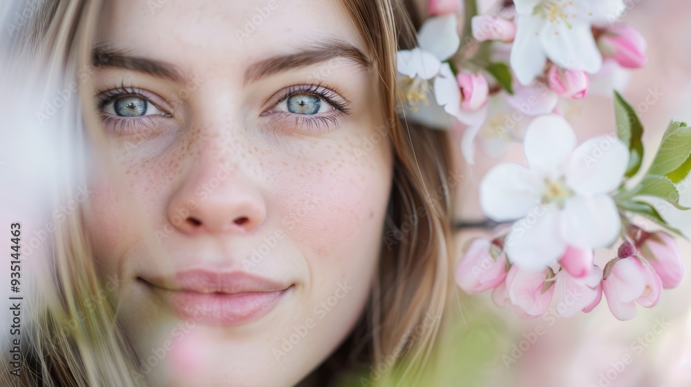 a softly blurred female visage a softly blurred female visage