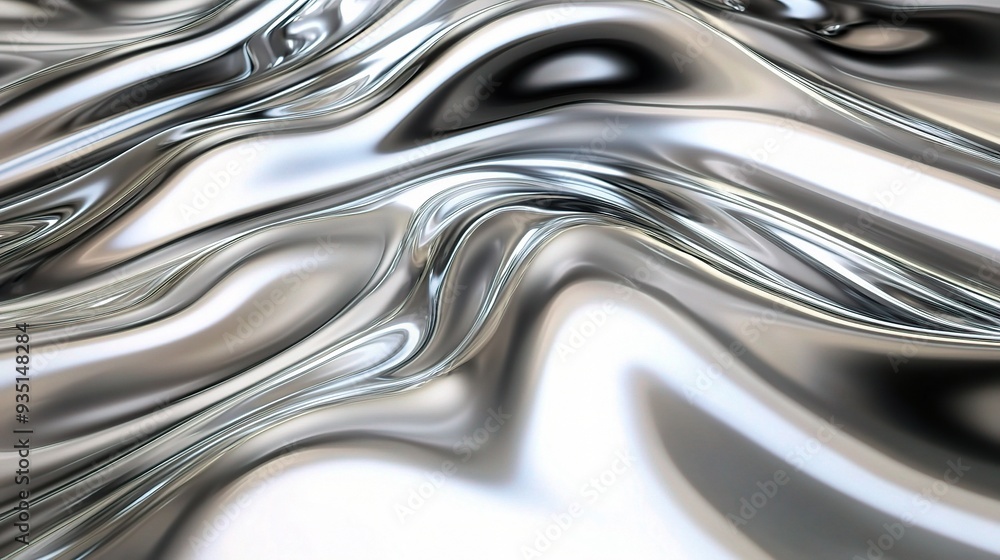 Liquid Silver Abstract: A mesmerizing abstract background featuring flowing, liquid silver, creating a captivating and contemporary design perfect for digital art, modern branding, and tech concepts. Liquid Silver Abstract: A mesmerizing abstract background featuring flowing, liquid silver, creating a captivating and contemporary design perfect for digital art, modern branding, and tech concepts.