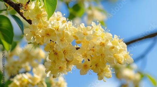 Clusters of chitalpa blossoms on tree 5307 photo