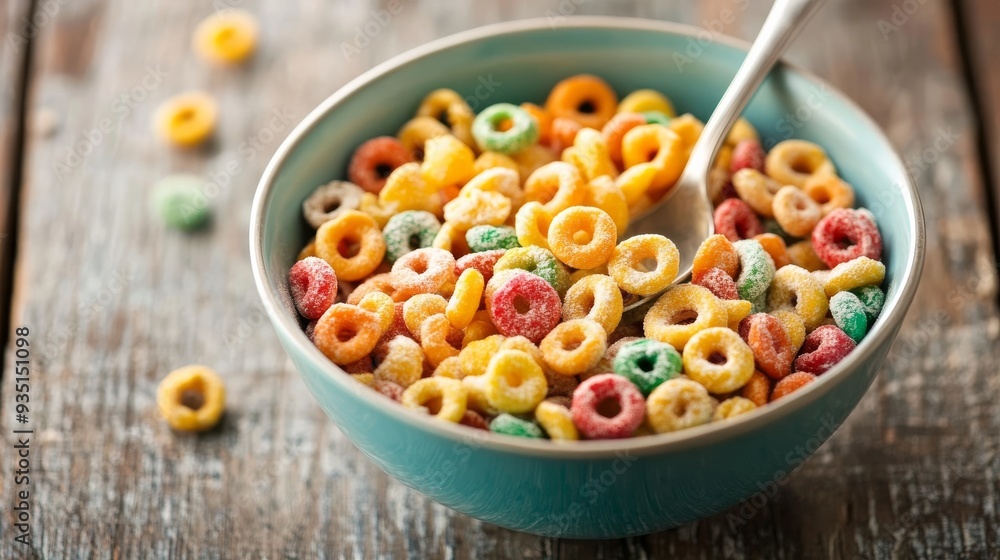 Cereal bowl, spoon Cereal bowl, spoon