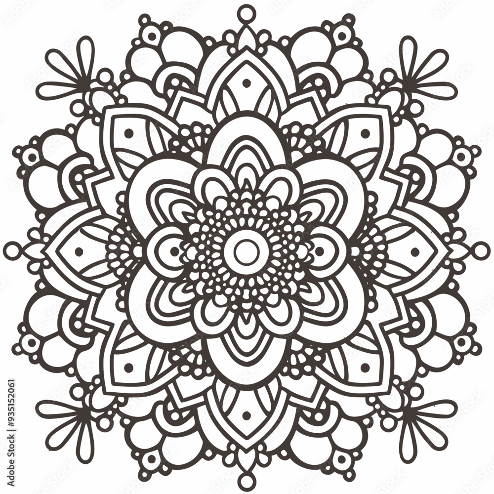 mandala design isolated with white mandala design isolated with white