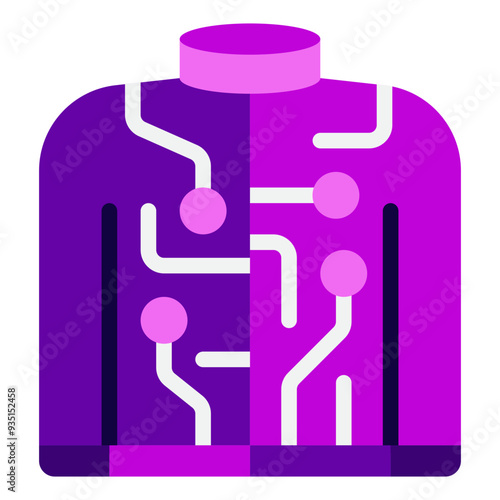 Techwear Cyber punk icon illustration 