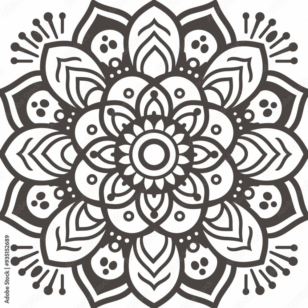mandala design isolated with white mandala design isolated with white