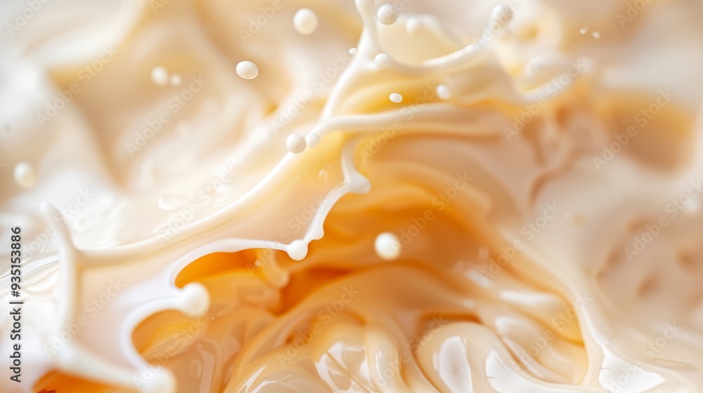 White and orange swirls texture on white background White and orange swirls texture on white background