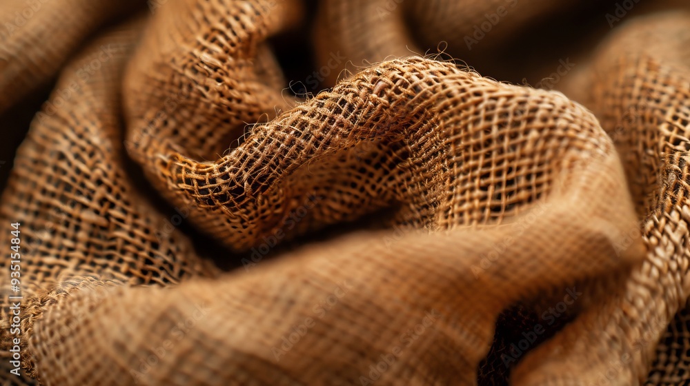 A close-up of a burlap sack of burlap A close-up of a burlap sack of burlap