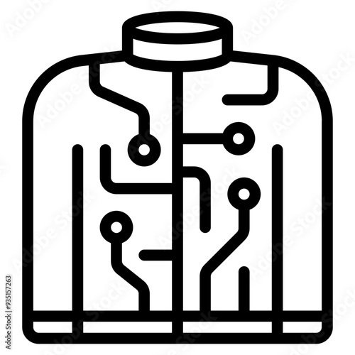 Techwear Cyber punk icon illustration 