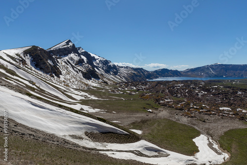 Nemrut Lake is the second largest crater lake in the world and the largest in Turkey. photo