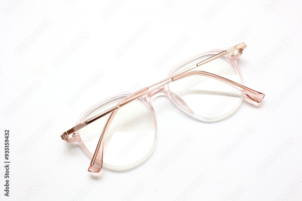 glasses on white background glasses on white background