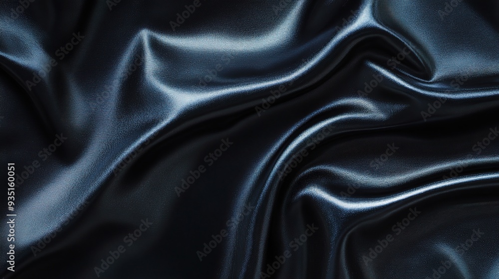 Black Satin Drape: A luxurious and elegant abstract background, featuring a flowing drape of black satin fabric. Black Satin Drape: A luxurious and elegant abstract background, featuring a flowing drape of black satin fabric.