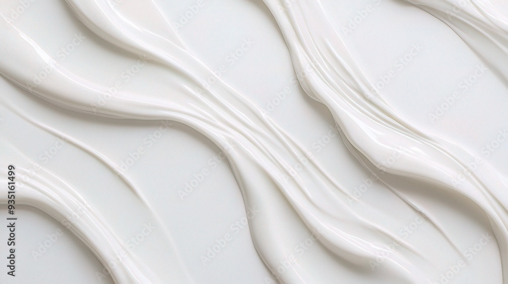 Creamy Swirls: Abstract beauty of smooth white cream flowing in a mesmerizing pattern. Perfect for showcasing luxurious textures, beauty products, and skincare. Creamy Swirls: Abstract beauty of smooth white cream flowing in a mesmerizing pattern. Perfect for showcasing luxurious textures, beauty products, and skincare.