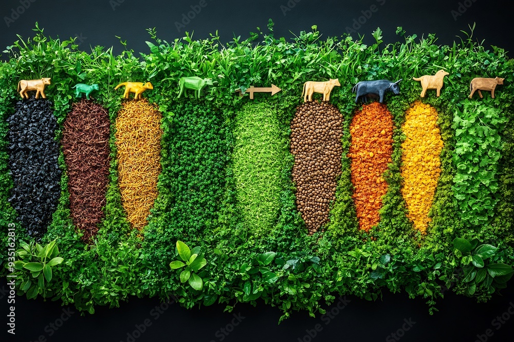 Illustration showing the food chain disruption caused by Climate Change ... Biology Diagrams