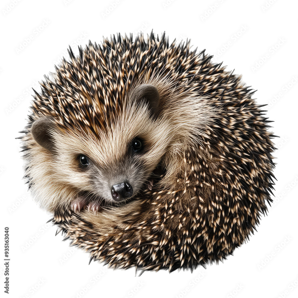 Hedgehog curled into a ball Hedgehog curled into a ball