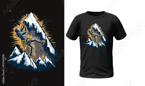 mountain mastery t-shirt design 