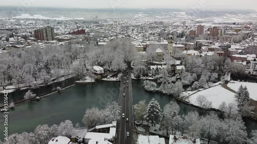 view of the city from the river