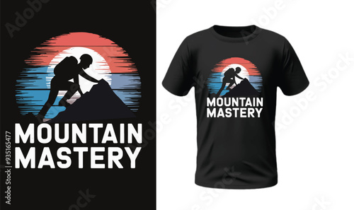 mountain mastery t-shirt design 