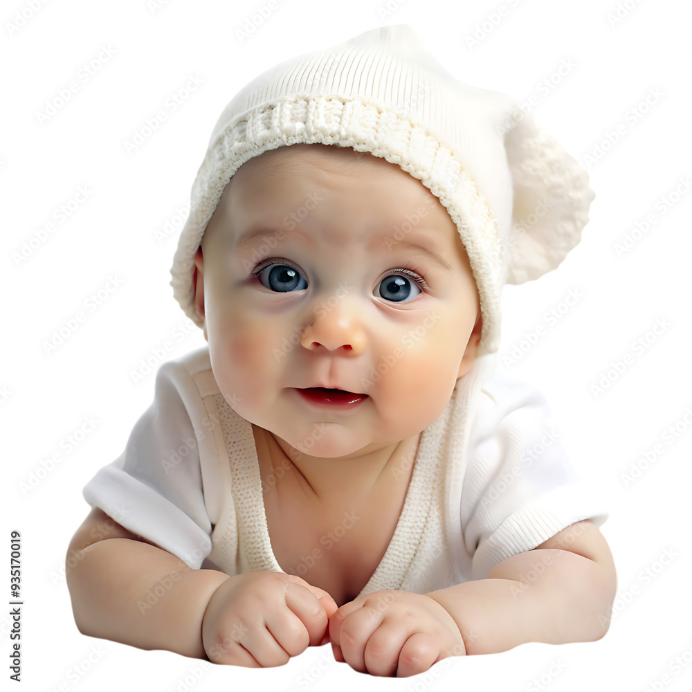 Cute Baby PNG Isolated on White Background Perfect for Childcare and Nursery Designs Cute Baby PNG Isolated on White Background Perfect for Childcare and Nursery Designs