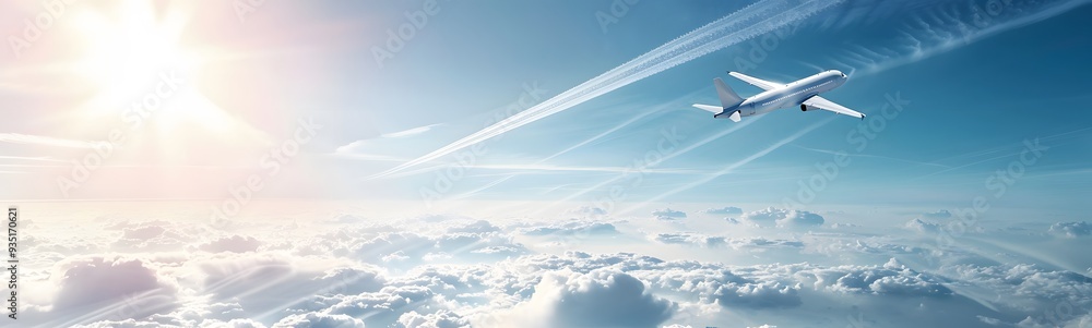 Obraz premium plane with path