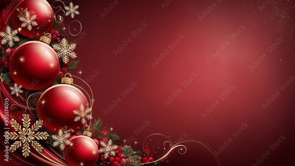 Christmas Banner Background Suitable for Greeting Card Template. Christmas decor background with place for text. Merry Christmas Background Christmas Banner Background Suitable for Greeting Card Template. Christmas decor background with place for text. Merry Christmas Background