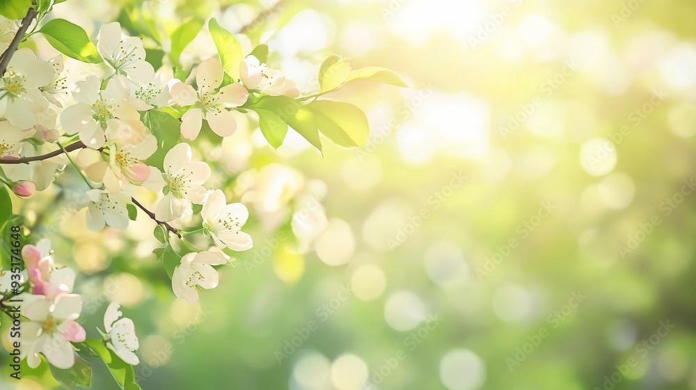 Apple Blossoms in Spring Sunlight Apple Blossoms in Spring Sunlight
