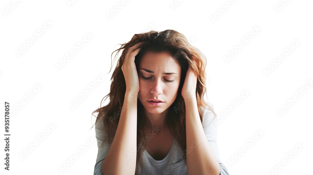 Young woman over isolated transparency background PNG.
Young woman over isolated transparency background PNG.