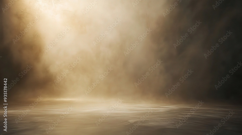 Golden Spotlight on Dusty Floor: A dramatic and moody backdrop of a single spotlight illuminating a dusty floor with a hazy, ethereal glow. Golden Spotlight on Dusty Floor: A dramatic and moody backdrop of a single spotlight illuminating a dusty floor with a hazy, ethereal glow.