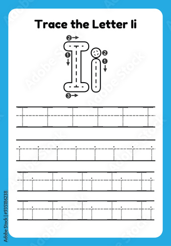 English alphabet tracing practice worksheets, educational letters a-b dot tracing pattern For children in kindergarten