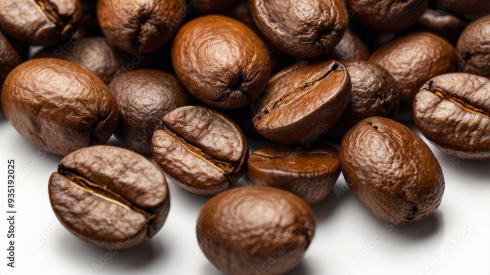 Coffee Beans Background. Roasted coffee beans background. A bunch of coffee beans and falling coffee beans on a white background. Isolated Coffee Beans Background. Roasted coffee beans background. A bunch of coffee beans and falling coffee beans on a white background. Isolated