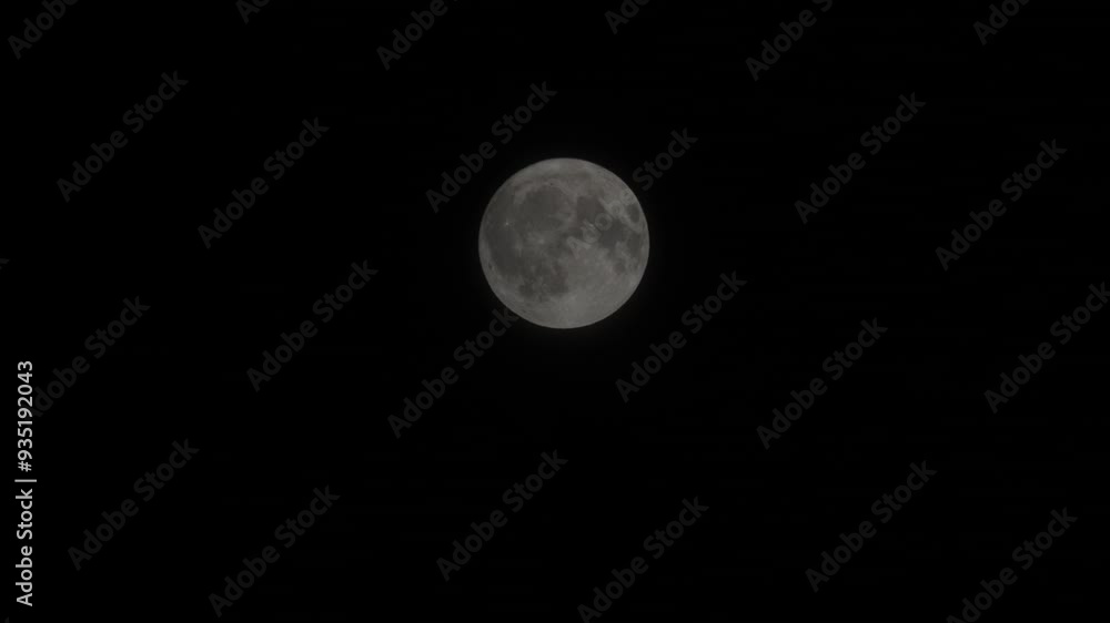 Clear and crystal full moon at night. Clear and crystal full moon at night.
