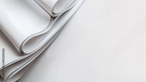 Magazine in white background