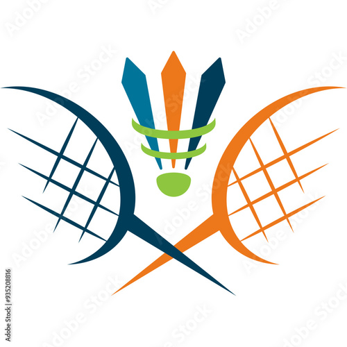 Badminton Modern Logo