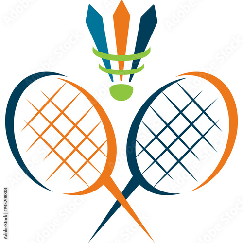 Badminton Modern Logo