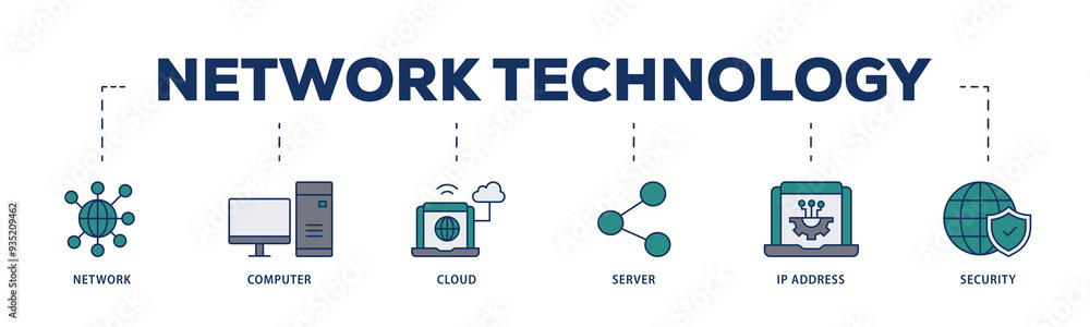 Network technology icons process structure web banner illustration of network, computer, cloud, server, ip address and security icon png transparent background. Network technology icons process structure web banner illustration of network, computer, cloud, server, ip address and security icon png transparent background.