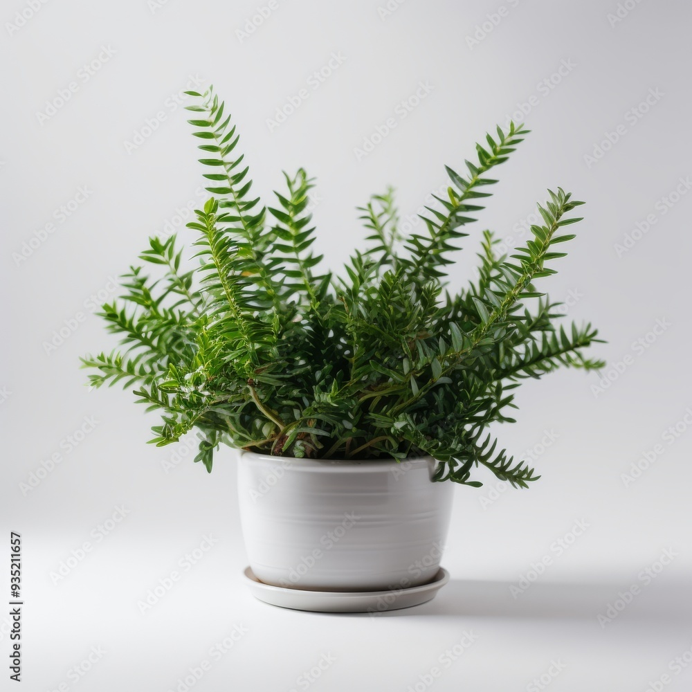 Bright Green Potted Plant on White Background for Home Decor and Indoor Gardening Inspiration Bright Green Potted Plant on White Background for Home Decor and Indoor Gardening Inspiration