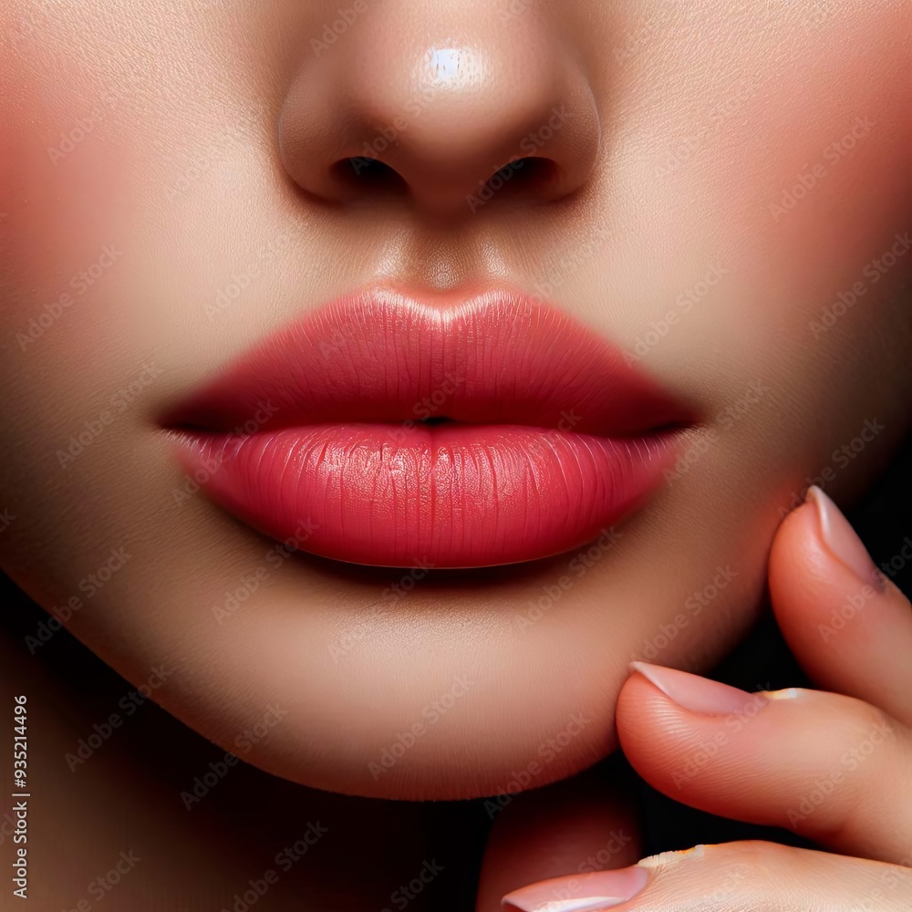 Fototapeta premium Expressive variety of shapes of female lips