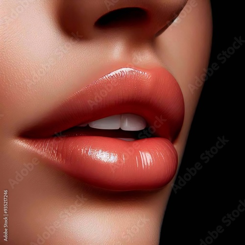 Expressive variety of shapes of female lips