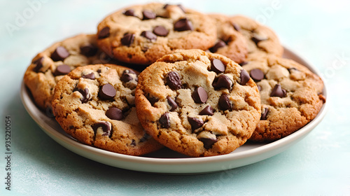 Delicious Chocolate Chip Cookies Ready To Eat