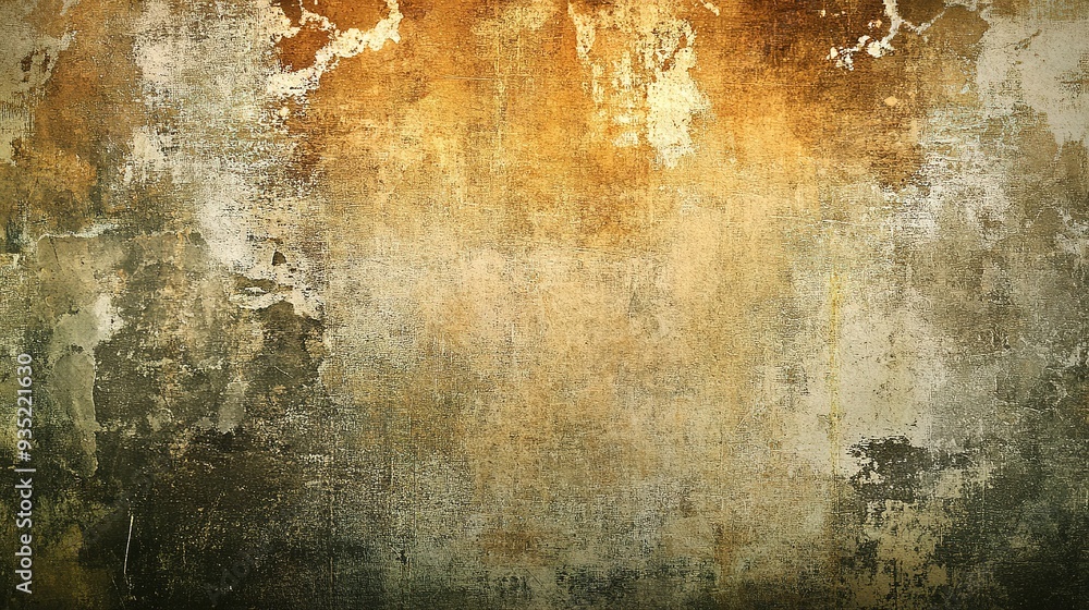 Fototapeta premium Rustic Wall Texture: An aged and weathered wall with peeling paint and a distressed finish. 