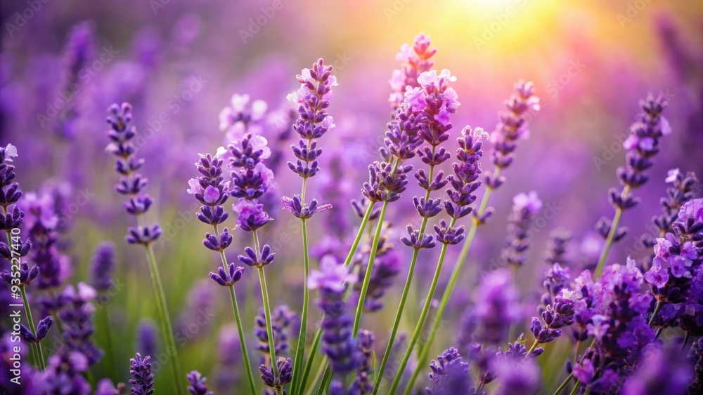 of blooming lavender flowers with vibrant purple hues and green leaves perfect for botanical designs, lavender, flowers, blooming of blooming lavender flowers with vibrant purple hues and green leaves perfect for botanical designs, lavender, flowers, blooming