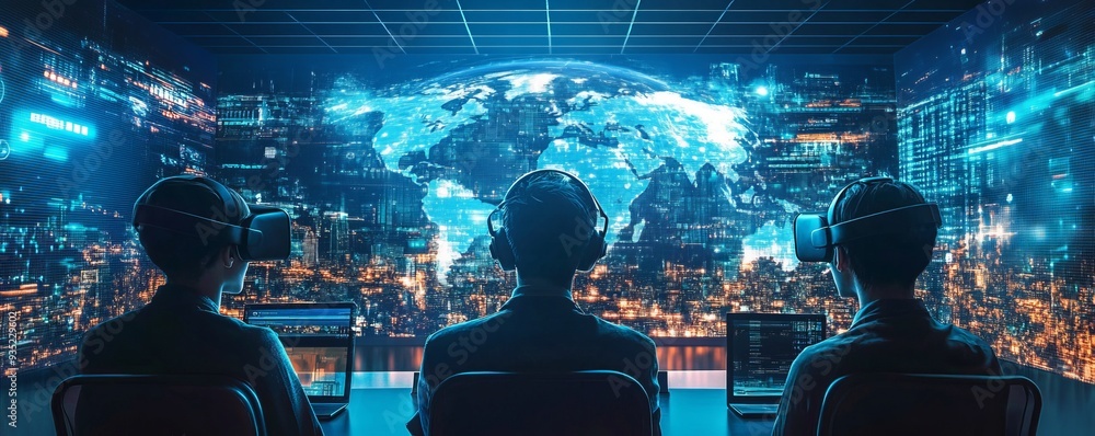 custom made wallpaper toronto digitalVirtual reality conference with international participants, globalized economy