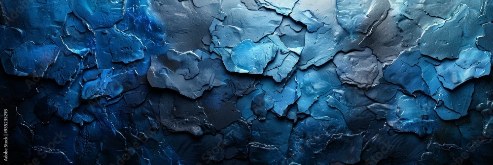 Abstract Art, Blue Palette, Textured Surface Abstract Art, Blue Palette, Textured Surface
