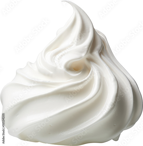 Whipped cream swirl