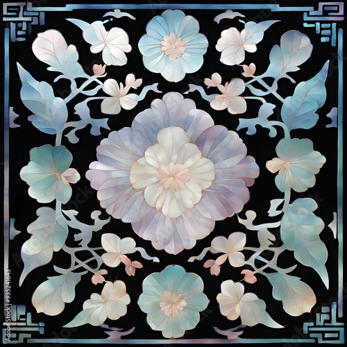 Korean mother-of-pearl pattern