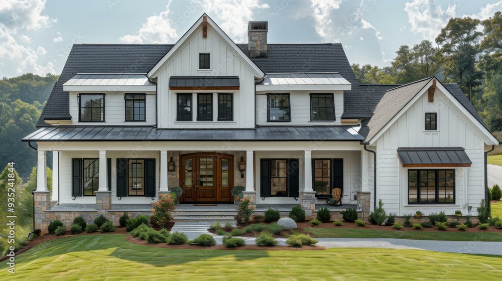 Modern Craftsman Home with Large Porch Modern Craftsman Home with Large Porch